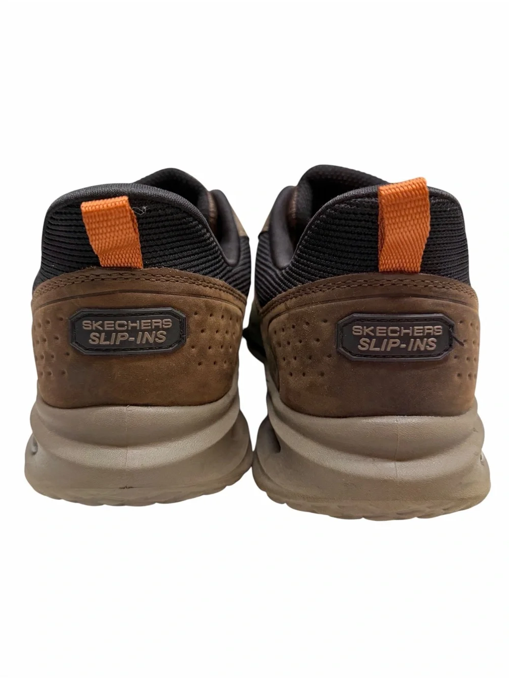 Skechers Slip-ins Arch Fit Sneakers Brown Leather Mens 11 Slip On shoes SN210981